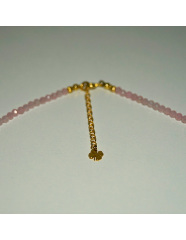 Naszyjnik Szczęścia Kwarc Różowy 3mm - Crystals Break