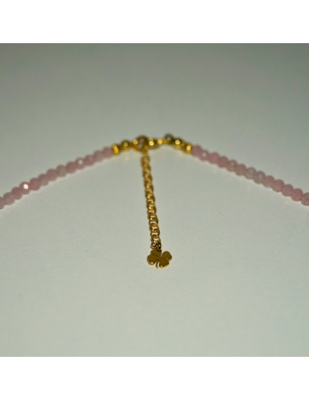 Naszyjnik Szczęścia Kwarc Różowy 3mm - Crystals Break