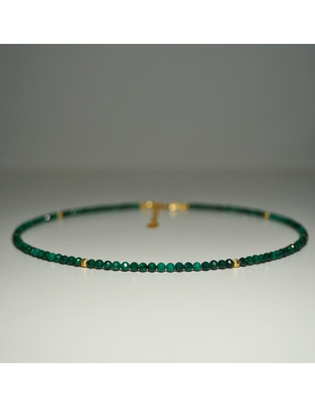 Naszyjnik Szczęścia Malachit 3mm - Crystals Break