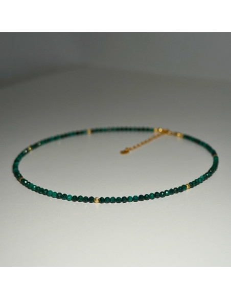 Naszyjnik Szczęścia Malachit 3mm - Crystals Break