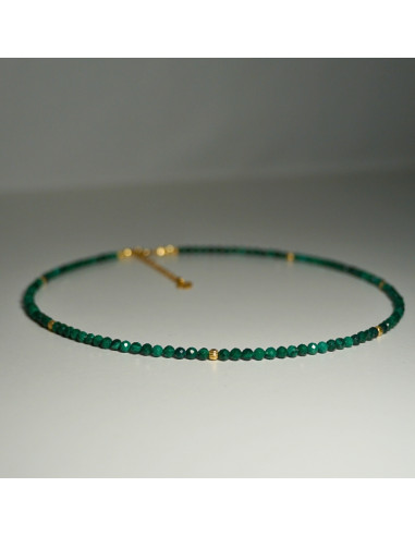 Naszyjnik Szczęścia Malachit 3mm - Crystals Break