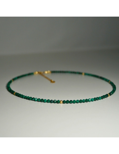 Naszyjnik Szczęścia Malachit 3mm - Crystals Break