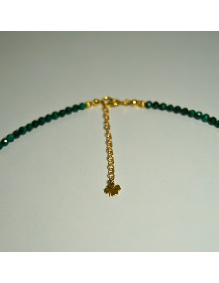 Naszyjnik Szczęścia Malachit 3mm - Crystals Break