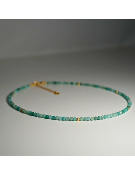 Naszyjnik Szczęścia Szmaragd Jasny 3mm - Crystals Break