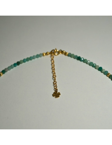 Naszyjnik Szczęścia Szmaragd Jasny 3mm - Crystals Break