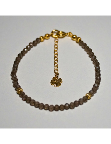 Bransoletka Szczęścia Kwarc Dymny 3mm - Crystals Break