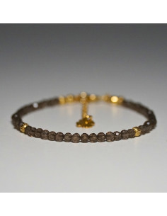 Bransoletka Szczęścia Kwarc Dymny 3mm - Crystals Break