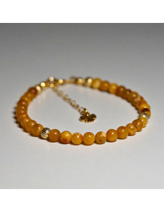Bransoletka Szczęścia Bursztyn 4mm - Crystals Break 2