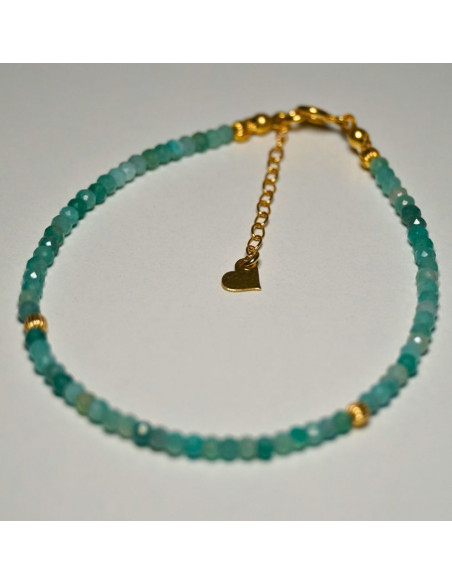 Bransoletka Oponka Szmaragd Jasny 3x2mm - Crystals Break