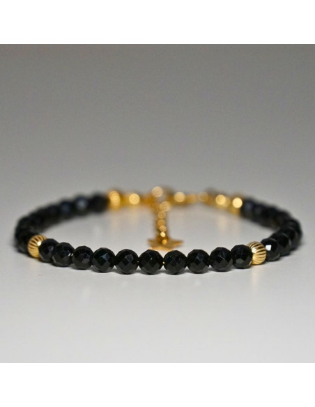 Bransoletka Gwiezdna Turmalin Czarny 4mm - Crystals Break