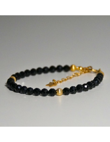 Bransoletka Gwiezdna Turmalin Czarny 4mm - Crystals Break