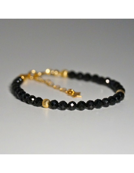 Bransoletka Gwiezdna Turmalin Czarny 4mm - Crystals Break