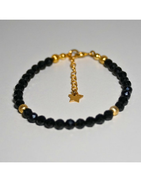 Bransoletka Gwiezdna Turmalin Czarny 4mm - Crystals Break