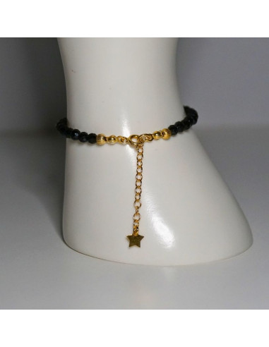 Bransoletka Gwiezdna Turmalin Czarny 4mm - Crystals Break