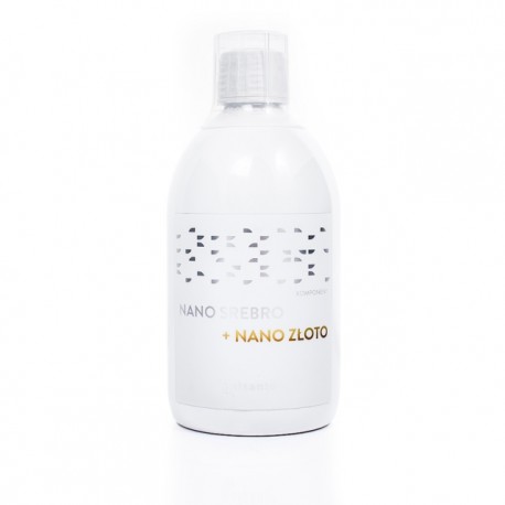 NANO SREBRO + NANO ZŁOTO 500 ml VISANTO UKRYTE TERAPIE JERZY ZIĘBA