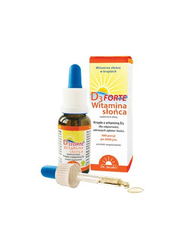 WITAMINA D3 FORTE W KROPLACH, 2000 IU, 20ml DR. JACOBS