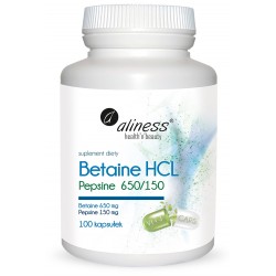 BETAINE HCL I PEPSYNA,  100kaps. ALINESS