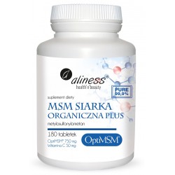 MSM SIARKA ORGANICZNA PLUS 180tabl. ALINESS