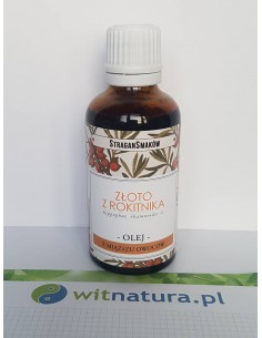 ZŁOTO Z ROKITNIKA OLEJ Z MIĄŻSZU OWOCÓW 50ml STRAGANSMAKÓW.PL