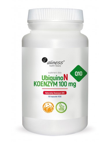 UBIQUINON NATURALNY KOENZYM Q10 100mg 100kaps. ALINESS