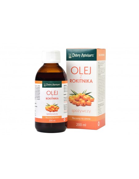 OLEJ Z OWOCÓW ROKITNIKA ZWYCZAJNEGO  200ml DOBRY APTEKARZ
