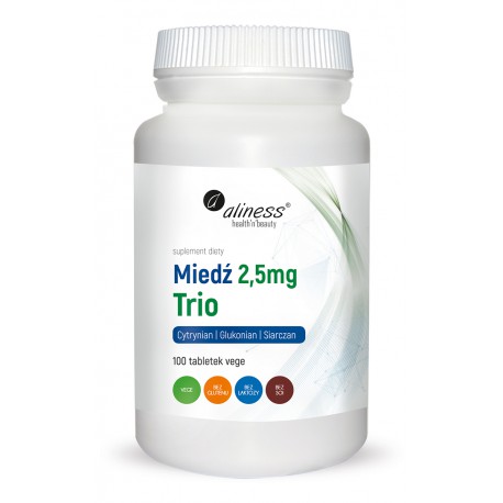 MIEDŹ TRIO 2,5 mg x 100 vege tab. - ALINESS
