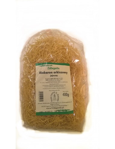MAKARON ORKISZOWY JAJECZNY NITKA 400g HILDRGARDA