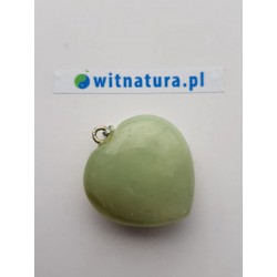 JADEIT , 30/30mm, ZAWIESZKA SERCE
