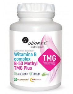 WITAMINA B COMPLEX B-50 Methyl TMG PLUS 100kaps. - ALINESS