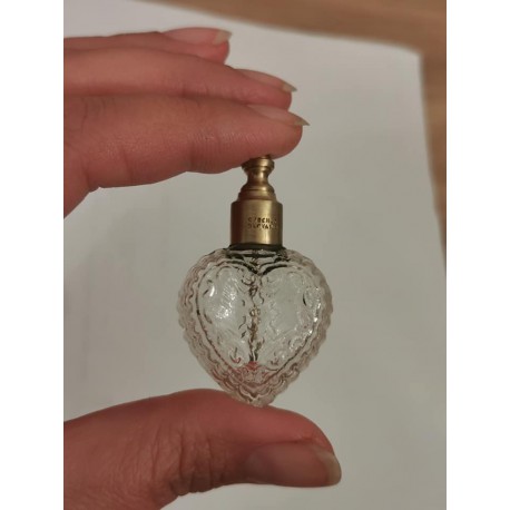 SZKLANA BUTELECZKA SERCE, NA PERFUMY LUB TALIZMAN, 5ML