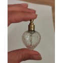 SZKLANA BUTELECZKA SERCE, NA PERFUMY LUB TALIZMAN, 5ML