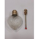 SZKLANA BUTELECZKA SERCE, NA PERFUMY LUB TALIZMAN, 5ML
