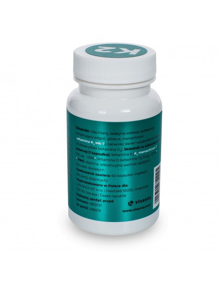 WITAMINA K2 I D3 MENA Q7 60kaps. UKRYTE TERAPIE JERZY ZIĘBA