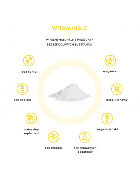 KWAS L- ASKORBINOWY LEWOSKRĘTNY WITAMINA C 1kg CZDA 
