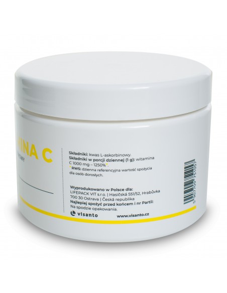 WITAMINA C  100% L-KWAS ASKORBINOWY JAKOŚĆ FARMACEUTYCZNA 500g UKRYTE TERAPIE JERZY ZIĘBA 