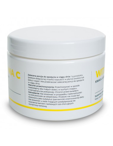 WITAMINA C  100% L-KWAS ASKORBINOWY JAKOŚĆ FARMACEUTYCZNA 500g UKRYTE TERAPIE JERZY ZIĘBA 