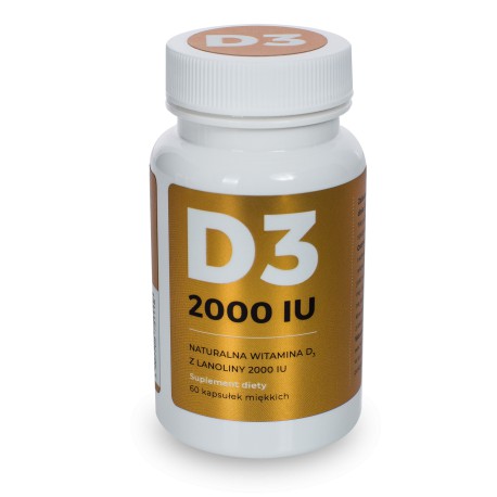 NATURALNA WITAMINA D3 2000IU 60kaps. VISANTO UKRYTE TERAPIE