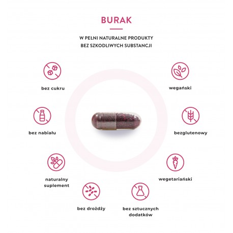 LIOFILIZAT  SOKU Z EKOLOGICZNEGO BURAKA KISZONEGO 300mg 60kaps. VISANTO UKRYTE TERAPIE JERZY ZIĘBA