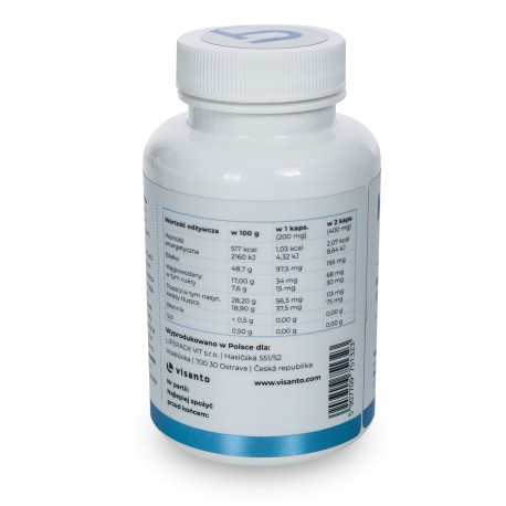 KOLOSTRUM 200mg, 120 kaps - BIOAKTYWNE COLOSTRUM BOVINUM, VISANTO UKRYTE TERAPIE JERZY ZIĘBA