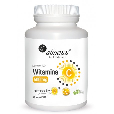 WITAMINA C 500 mg MICORAKTIVE 12H X 100kaps - ALINESS