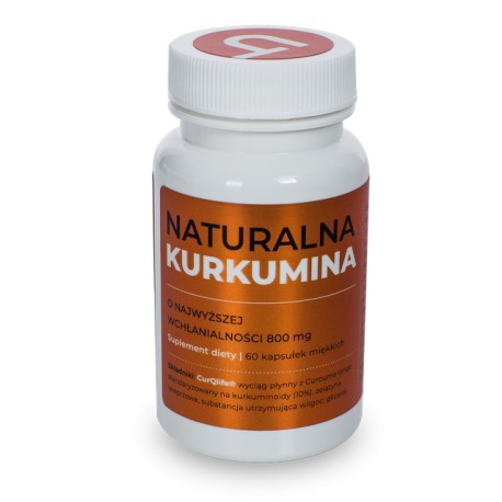 NATURALNA KURKUMINA 800mg 60kaps. VISANTO UKRYTE TERAPIE JERZY ZIĘBA