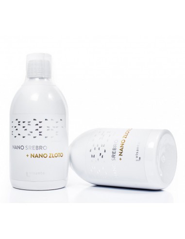 NANO SREBRO + NANO ZŁOTO, 500 ml, VISANTO UKRYTE TERAPIE JERZY ZIĘBA