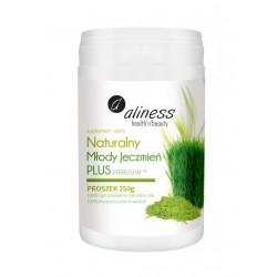 NATURALNY MŁODY JĘCZMIEŃ + FIBREGUM 250g PROSZEK ALINESS