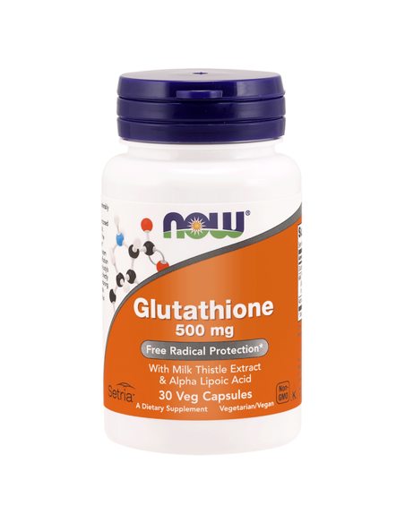 GLUTATION + MLECZKO OSTROPESTOWE + KWAS ALFALIPONOWY 500mg 60vcaps NOW FOODS