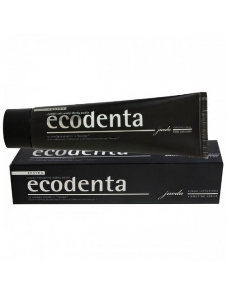 PASTA DO ZĘBÓW 100ml CZARNY WĘGIEL ECODENTA
