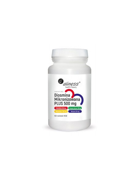 DIOSMINA MIKRONIZOWANA PLUS 500 mg x 100 tab - ALINESS