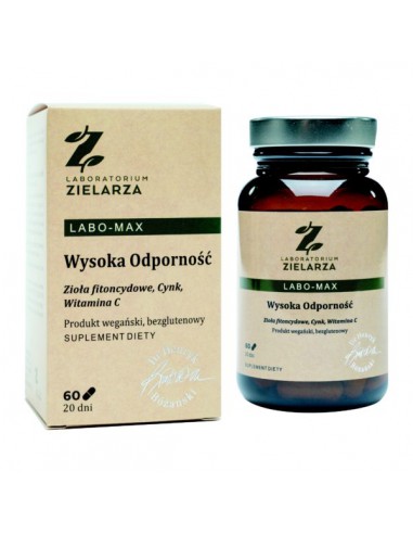 LABO-MAX WYSOKA ODPORNOŚĆ 60 KAPSUŁEK - LABORATORIUM ZIELARZA