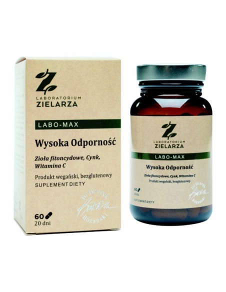 LABO-MAX WYSOKA ODPORNOŚĆ 60 KAPSUŁEK - LABORATORIUM ZIELARZA