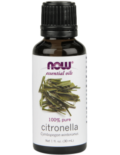 CYTRONELLA ( CITRONELLA OIL ) OLEJEK ETERYCZNY 30ml ESSENTIAL OIL NOW FOODS