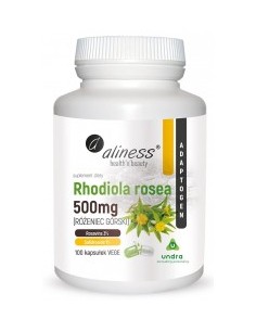 RHODIOLA ROSEA (różeniec górski) 500mg x 60 Vege caps - ALINESS, UNDRA